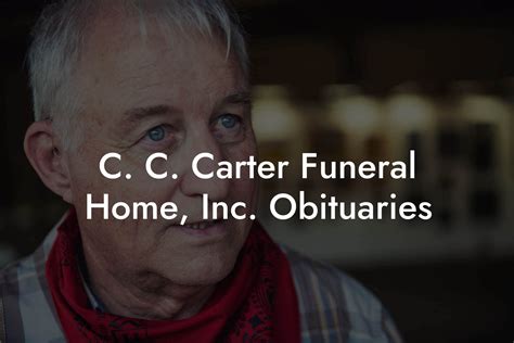 cc carter funeral home|carter's funeral home obituary.